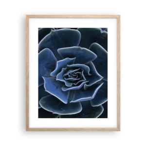 Poster in light oak frame - Flower of the Desert - 40x50 cm