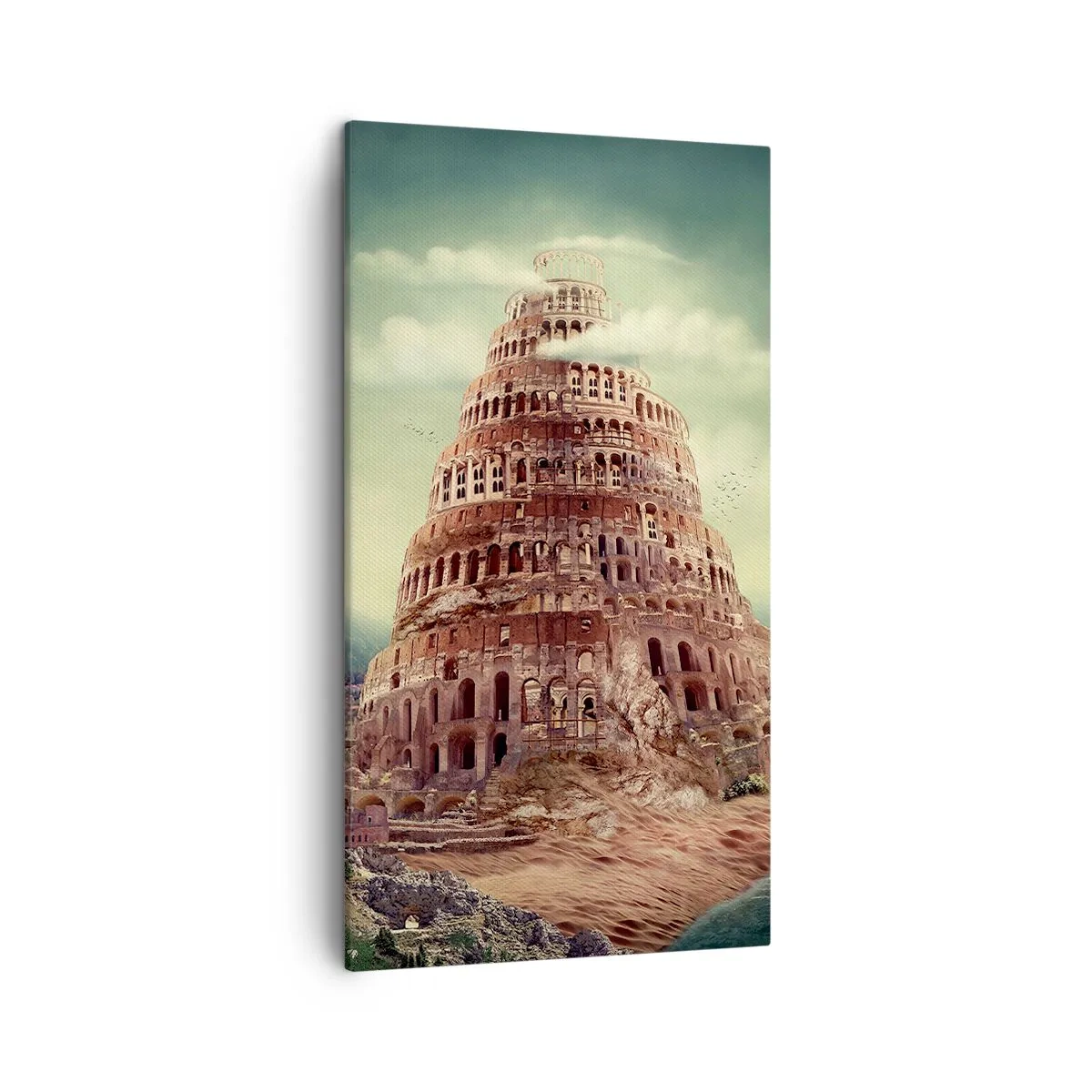 Canvas picture - Tower of Babel - 45x80 cm