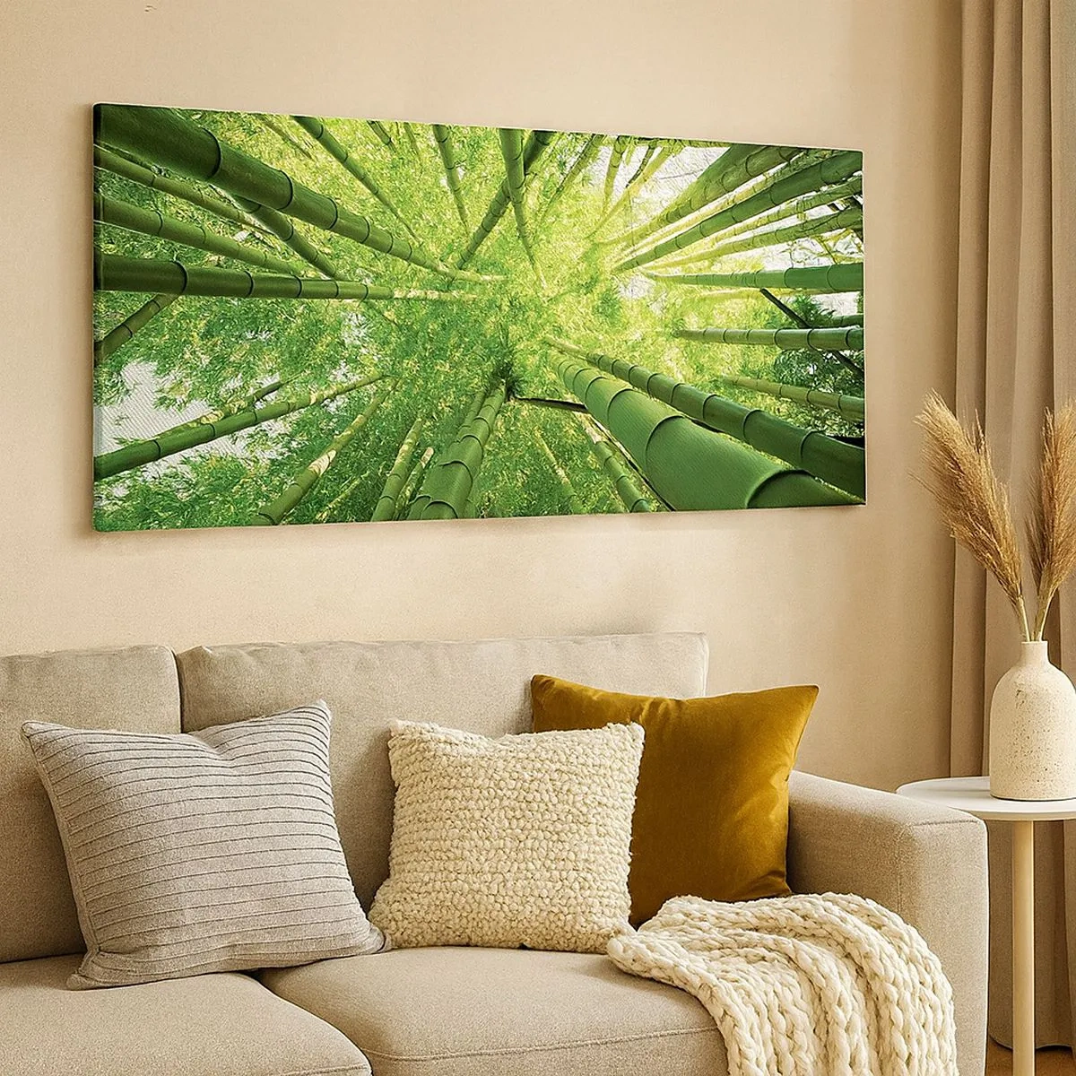 Canvas picture - In a Bamboo Forest - 100x40 cm