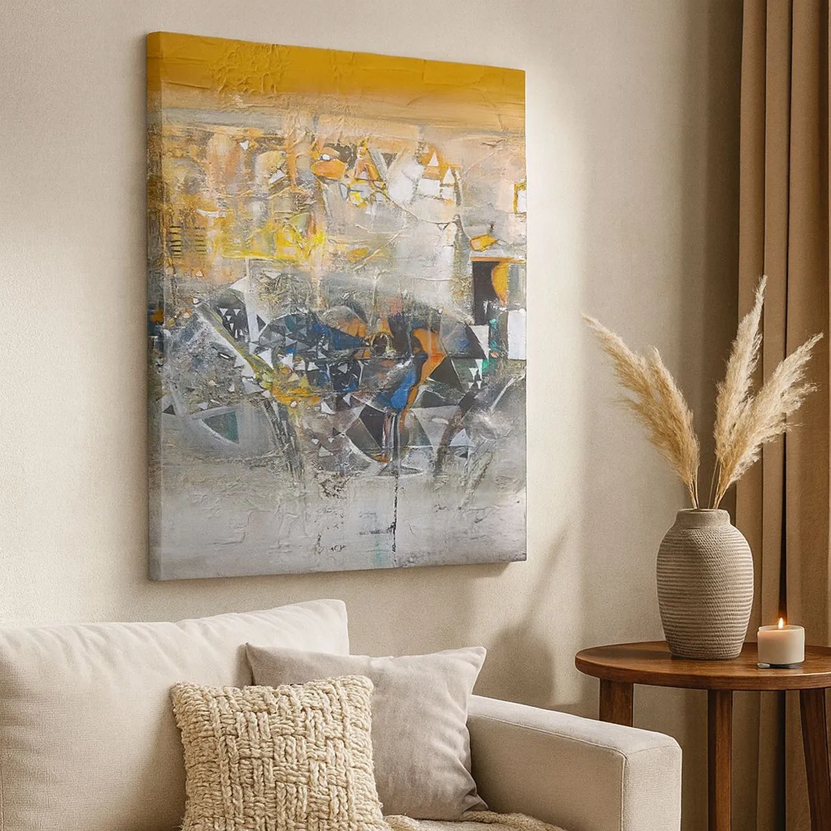 Canvas picture - All Will Work out - 30x30 cm