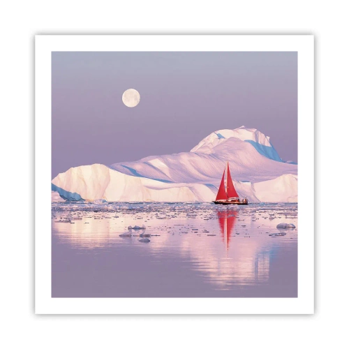 Poster - Heat of the Sail, Cold of the Ice - 60x60 cm