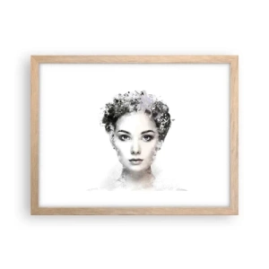 Poster in light oak frame - Extremely Stylish Portrait - 40x30 cm