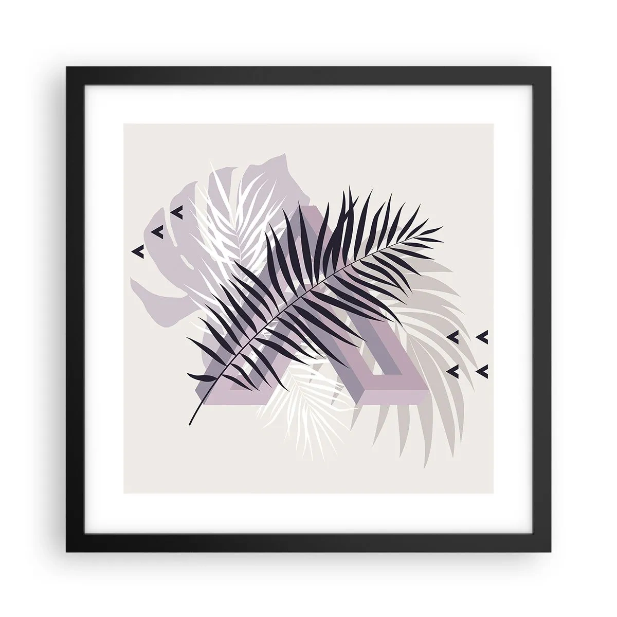 Poster in black frame - Shadow of a Shadow - 40x40 cm