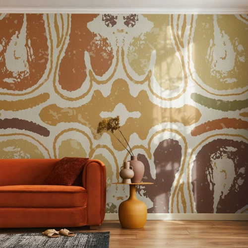 Photo Wallpaper Premium Canvas - Sentimental Abstract - Aged, Boho, Piece - 350x256 cm
