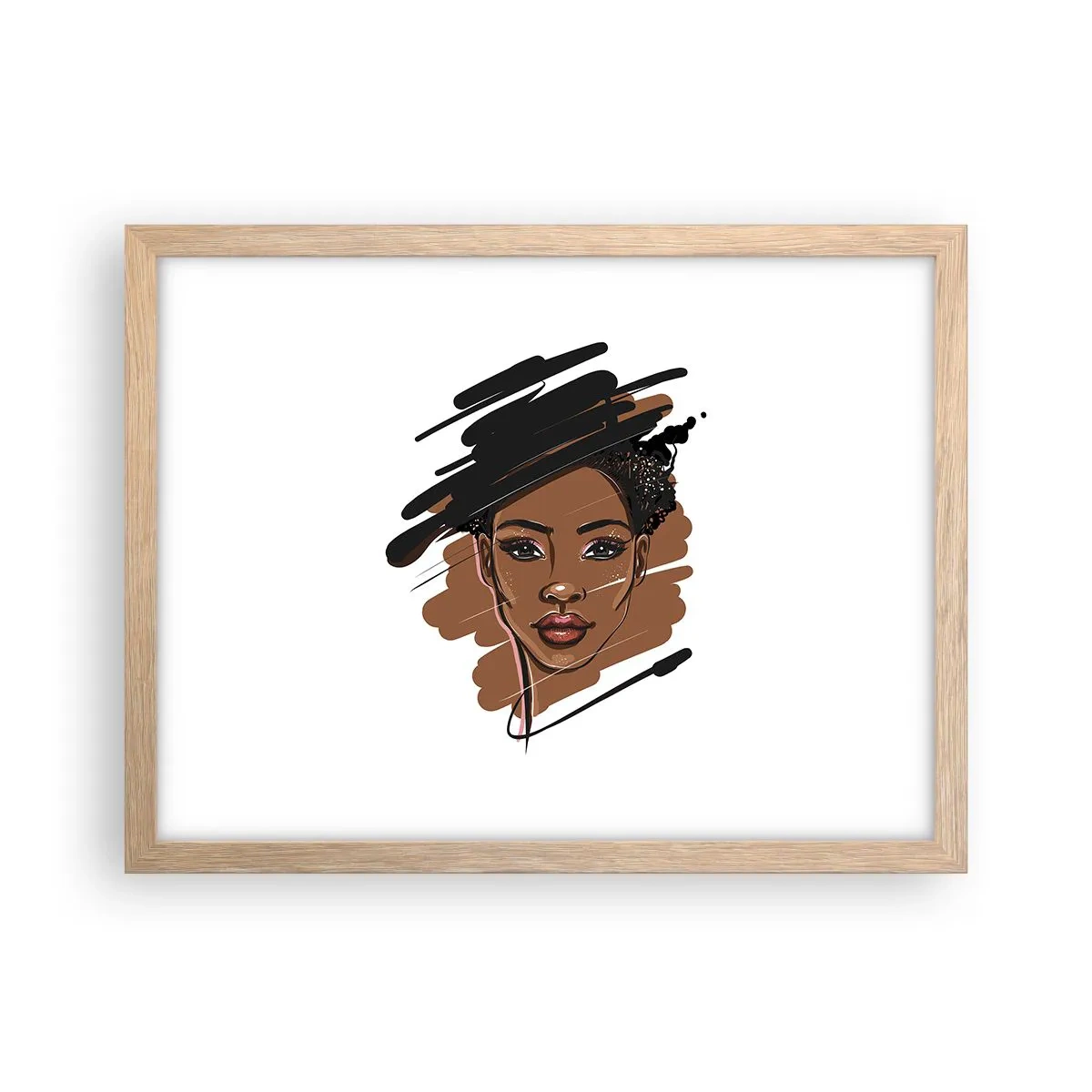 Poster in light oak frame - Sweet Like Chocolate - 40x30 cm