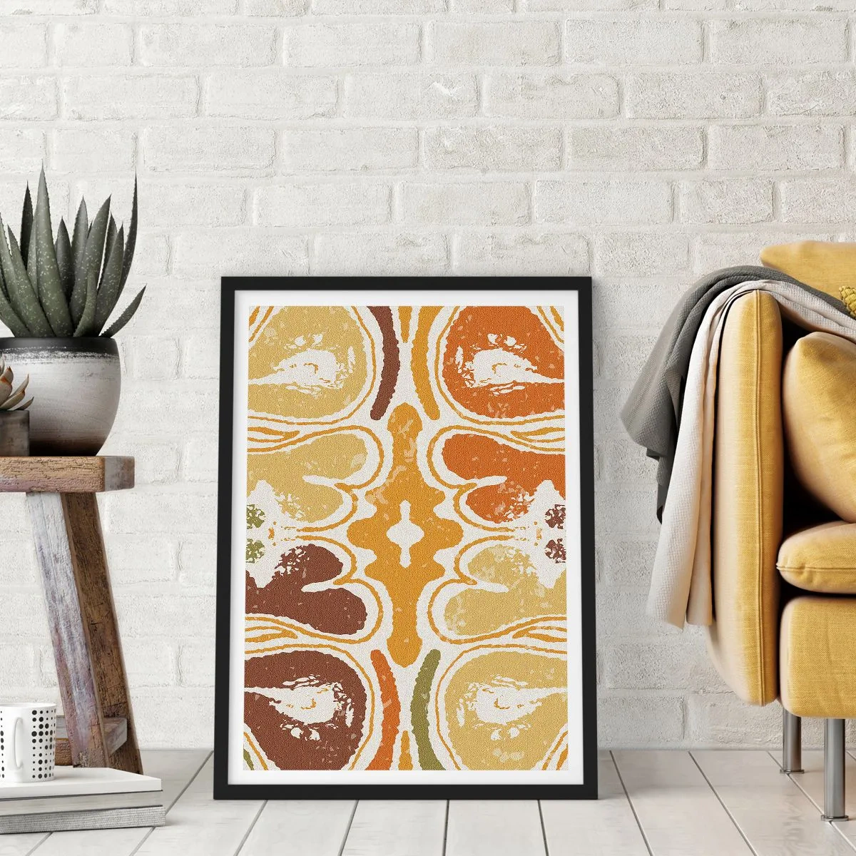 Poster in black frame - Sentimental Abstract - 40x50 cm