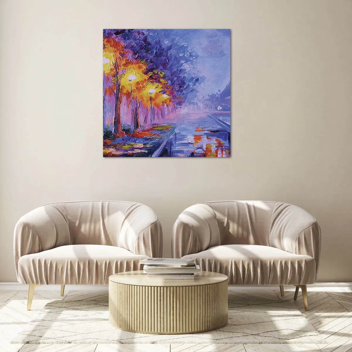 Glass picture - Dreamed Walk - 70x70 cm