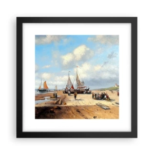 Poster in black frame - After a Successful Catch - 30x30 cm