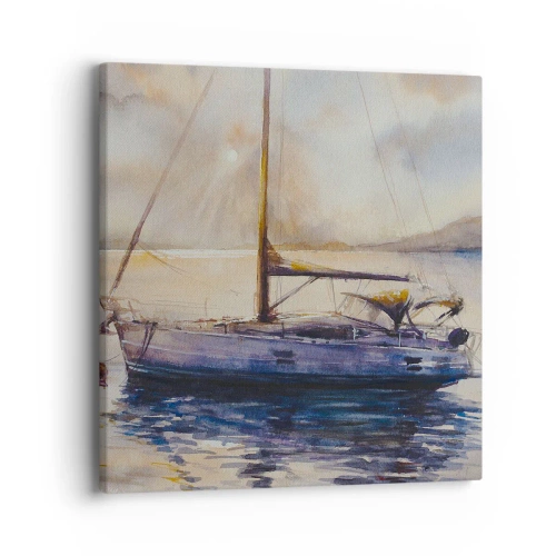Canvas picture - Evening in Harbour - 40x40 cm