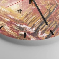 Clock face with lines
