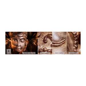 Photo Wallpaper Sample Premium Canvas - There Is Only Now and Here - Buddha, Religion, Asia - 100x30 cm