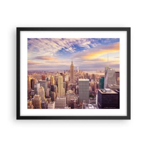 Poster in black frame - Reaching the Clouds - 50x40 cm