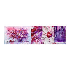 Photo Wallpaper Sample Premium Canvas - Innocence and Passion - Flowers, Bouquet of flowers, Garden - 100x30 cm