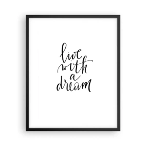 Poster in black frame - Of Course - 40x50 cm