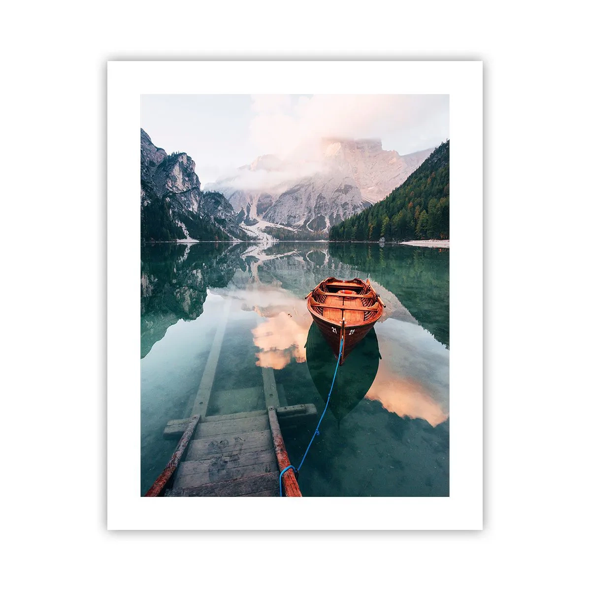 Poster - Peaceful Dream of the Mountains - 40x50 cm