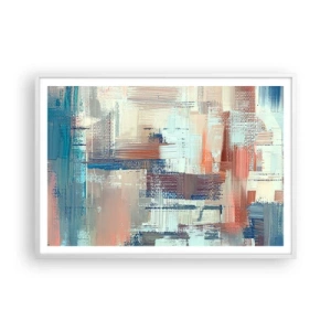 Poster in white frmae - Reaching Light - 100x70 cm