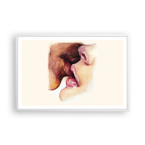 Poster in white frmae - Like Night and Day, Earth and Heaven - 91x61 cm