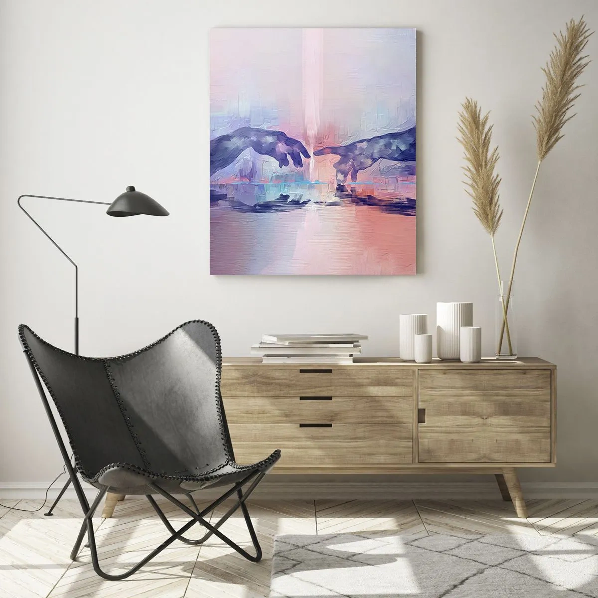 Glass picture - Godly Spark of Life - 50x70 cm