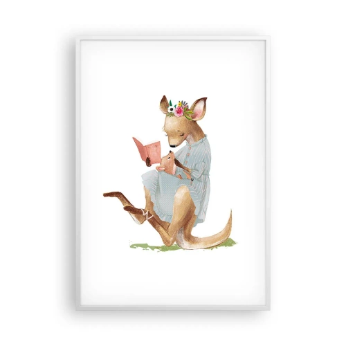 Poster in white frmae - Read to Me, Mum - 70x100 cm