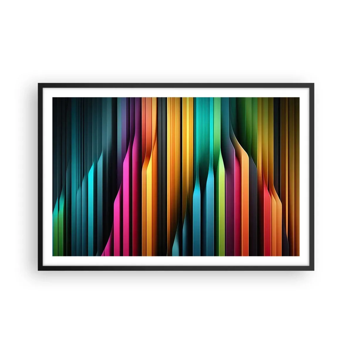 Poster in black frame - Light Organs - 91x61 cm
