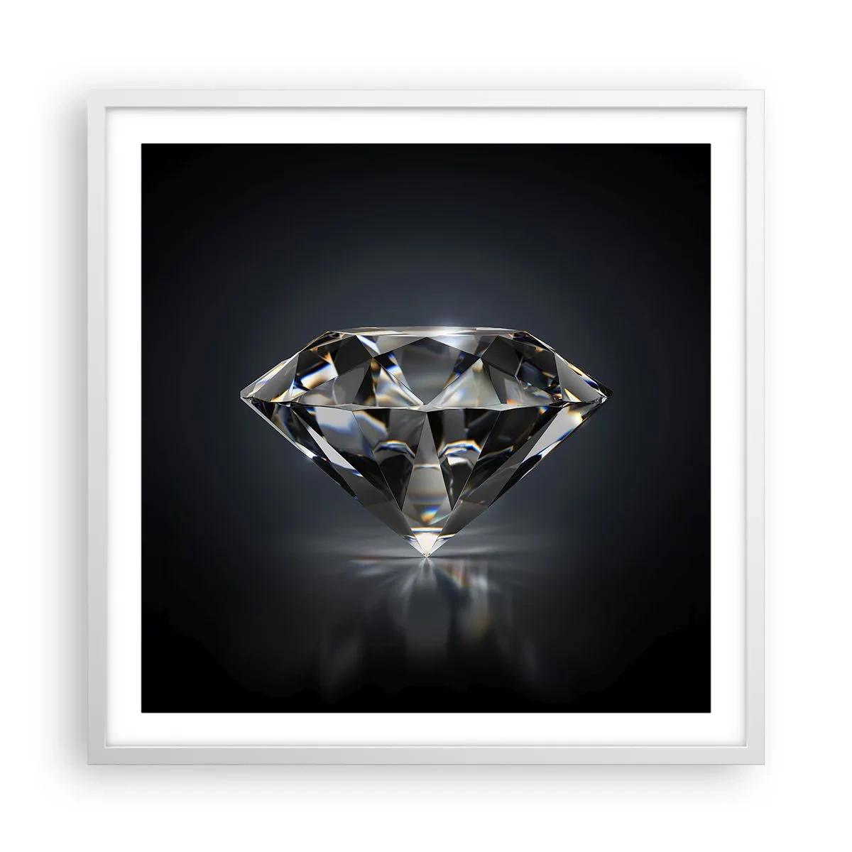 Poster in white frmae - Girls' Best Friend - 60x60 cm