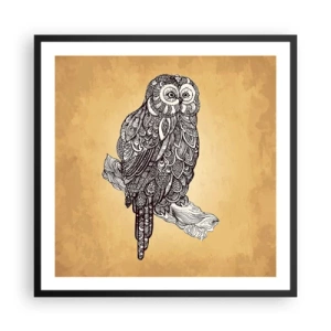 Poster in black frame - Mysterious Ornaments of Wisdom - 60x60 cm