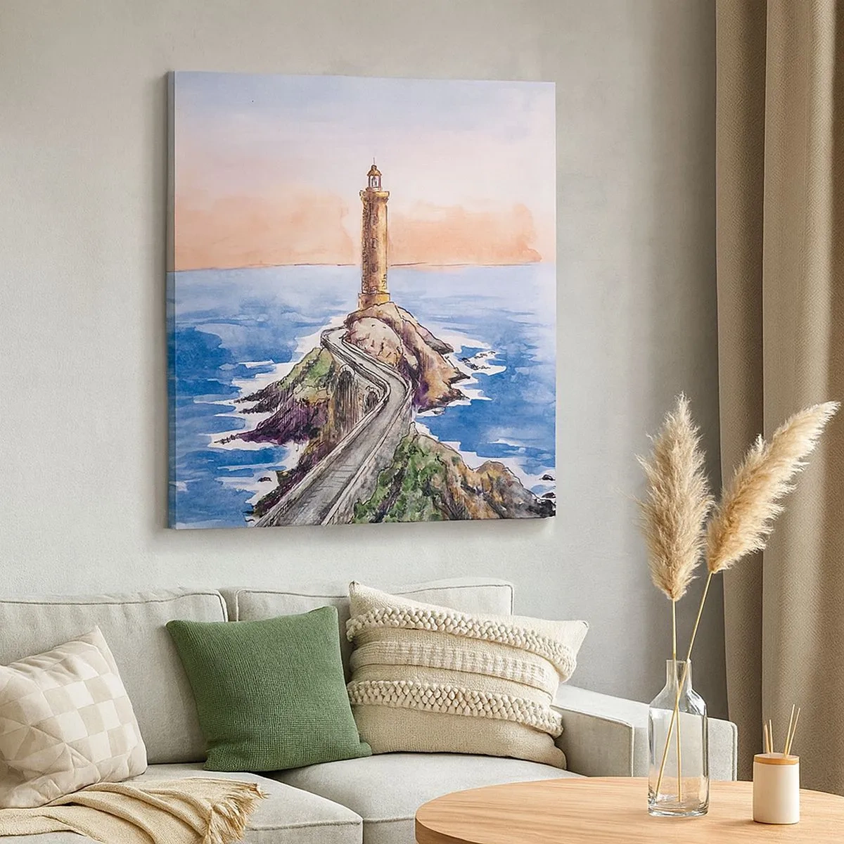 Canvas picture - In the Direction of the Sea - 30x30 cm