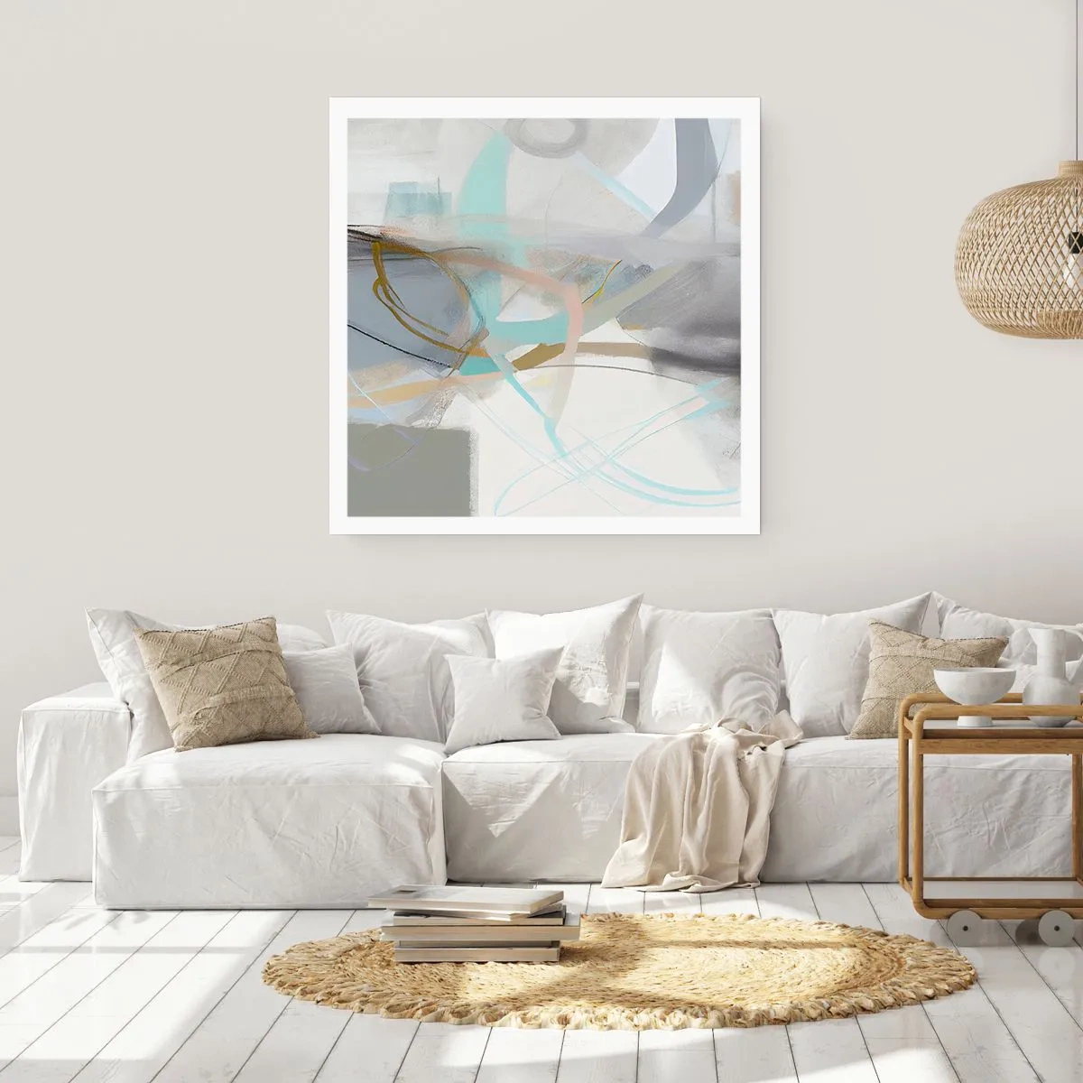 Poster - Foggy Abstract - 60x60 cm