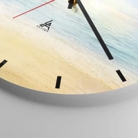 Clock face with lines