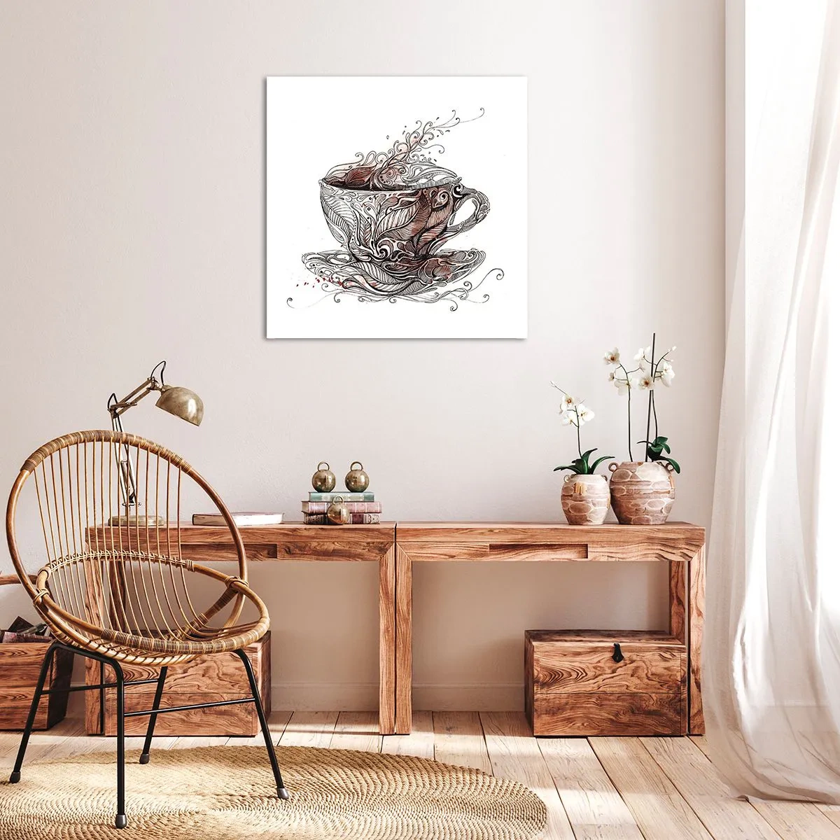 Canvas picture - Tea Time - 30x30 cm