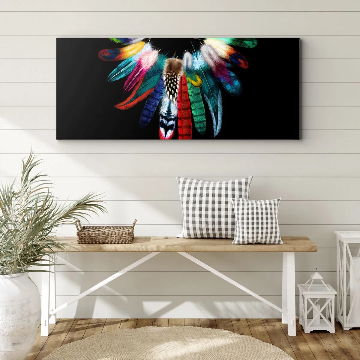 Canvas picture - Indian Necklace - 100x40 cm
