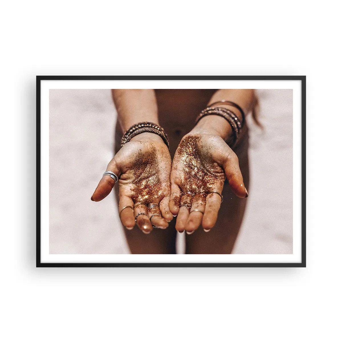 Poster in black frame - Gift for You - 100x70 cm