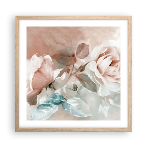 Poster in light oak frame - Spirit of Romaticism - 50x50 cm