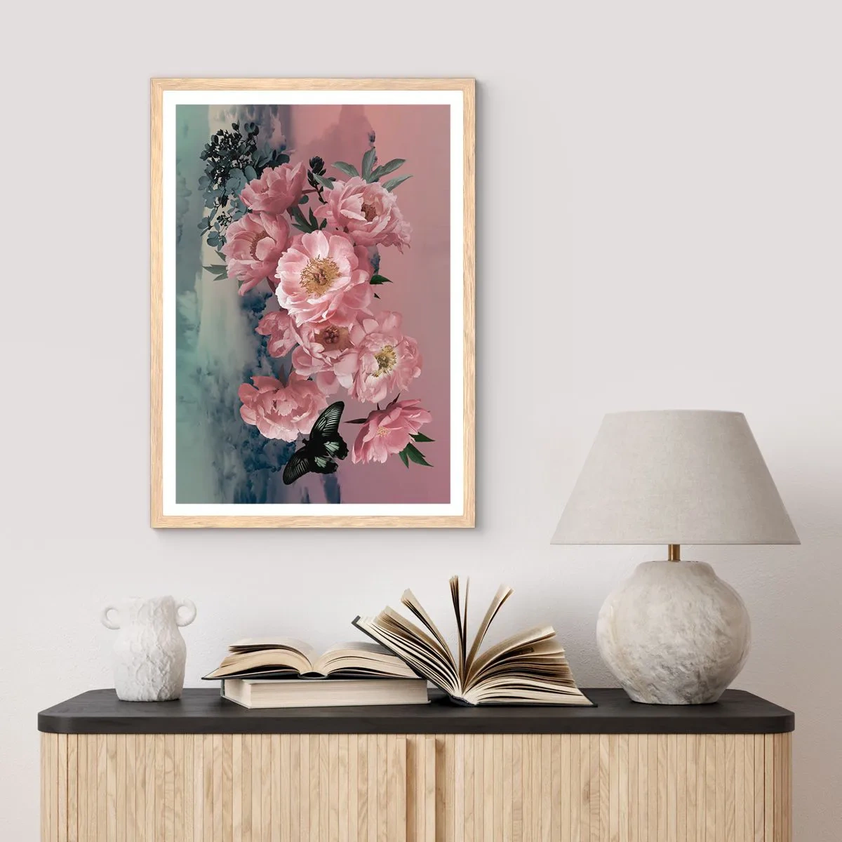 Poster in light oak frame - Peak of Romanticism - 40x50 cm