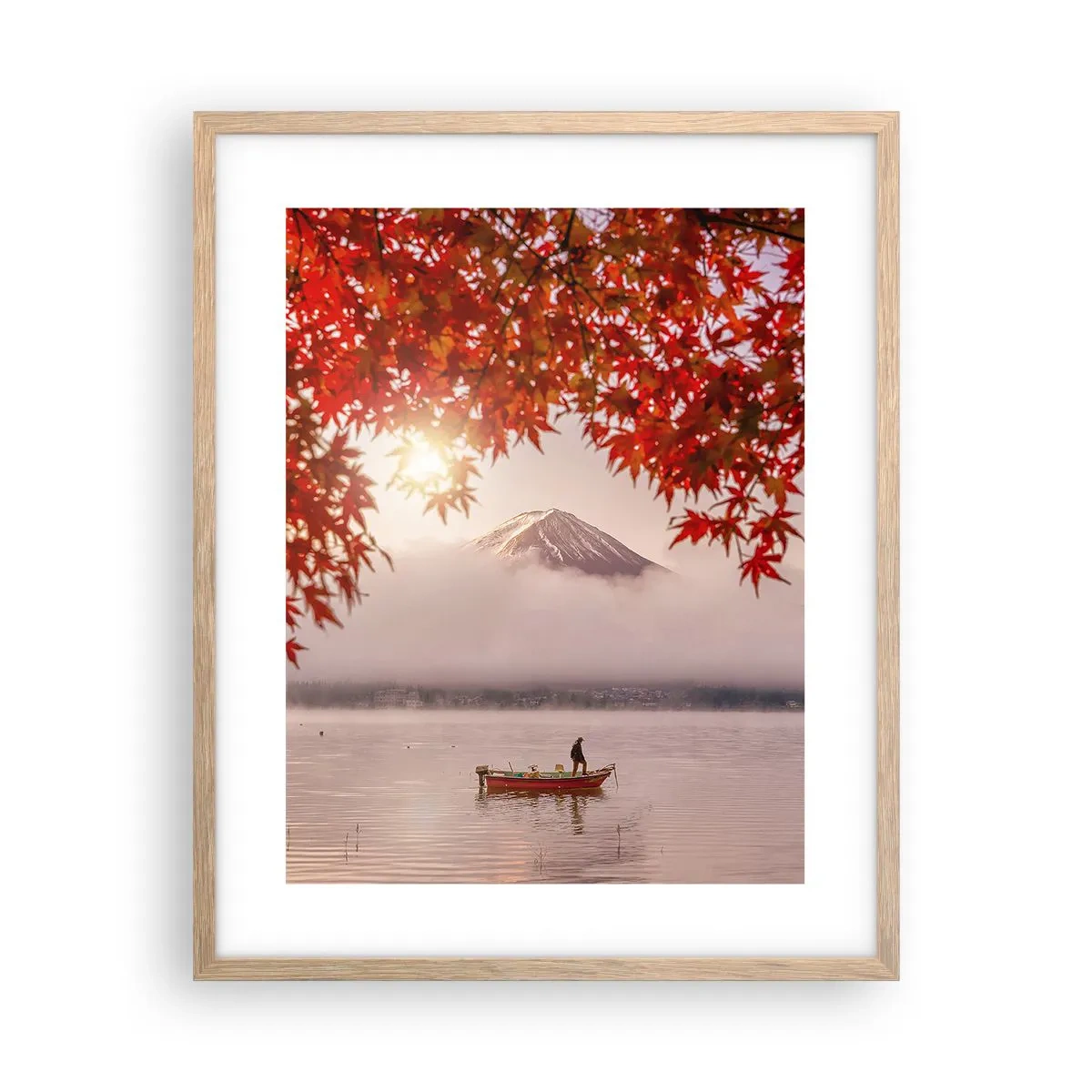 Poster in light oak frame - In Japanese Style - 40x50 cm