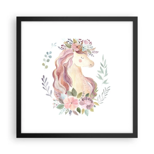 Poster in black frame - Invitation to the Fairytale World - 40x40 cm