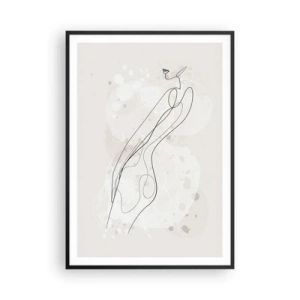 Poster in black frame - One Look Will Not Be Enough - 70x100 cm