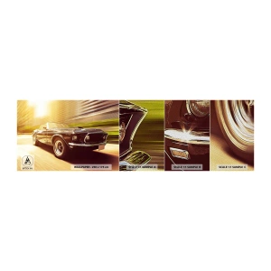 Photo Wallpaper Sample Premium Sand - 1967- Return of the Legend - Car, Cabriolet, Automotive - 100x30 cm