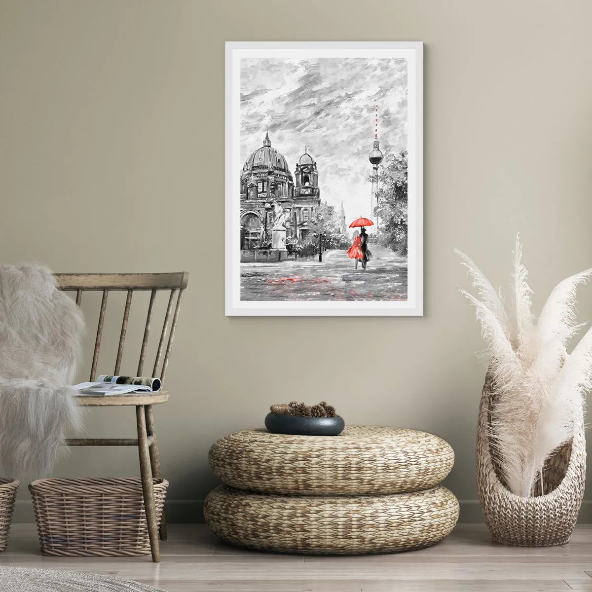 Poster in white frmae - Berlin Encounter - 40x50 cm