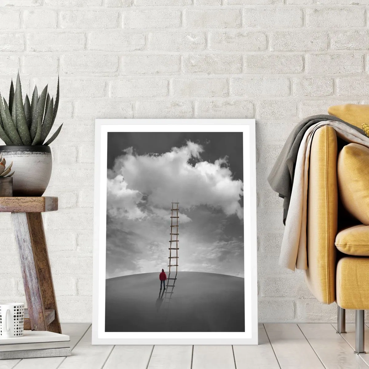 Poster in white frmae - Everything Is Poissible - 70x100 cm