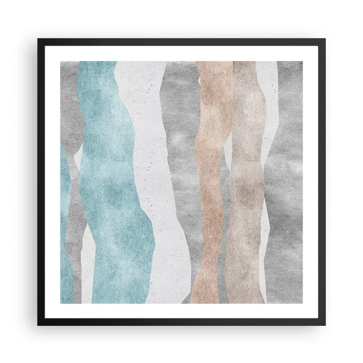 Poster in black frame - Study of Continuity - 60x60 cm