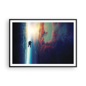 Poster in black frame - Confronting the Universe - 100x70 cm