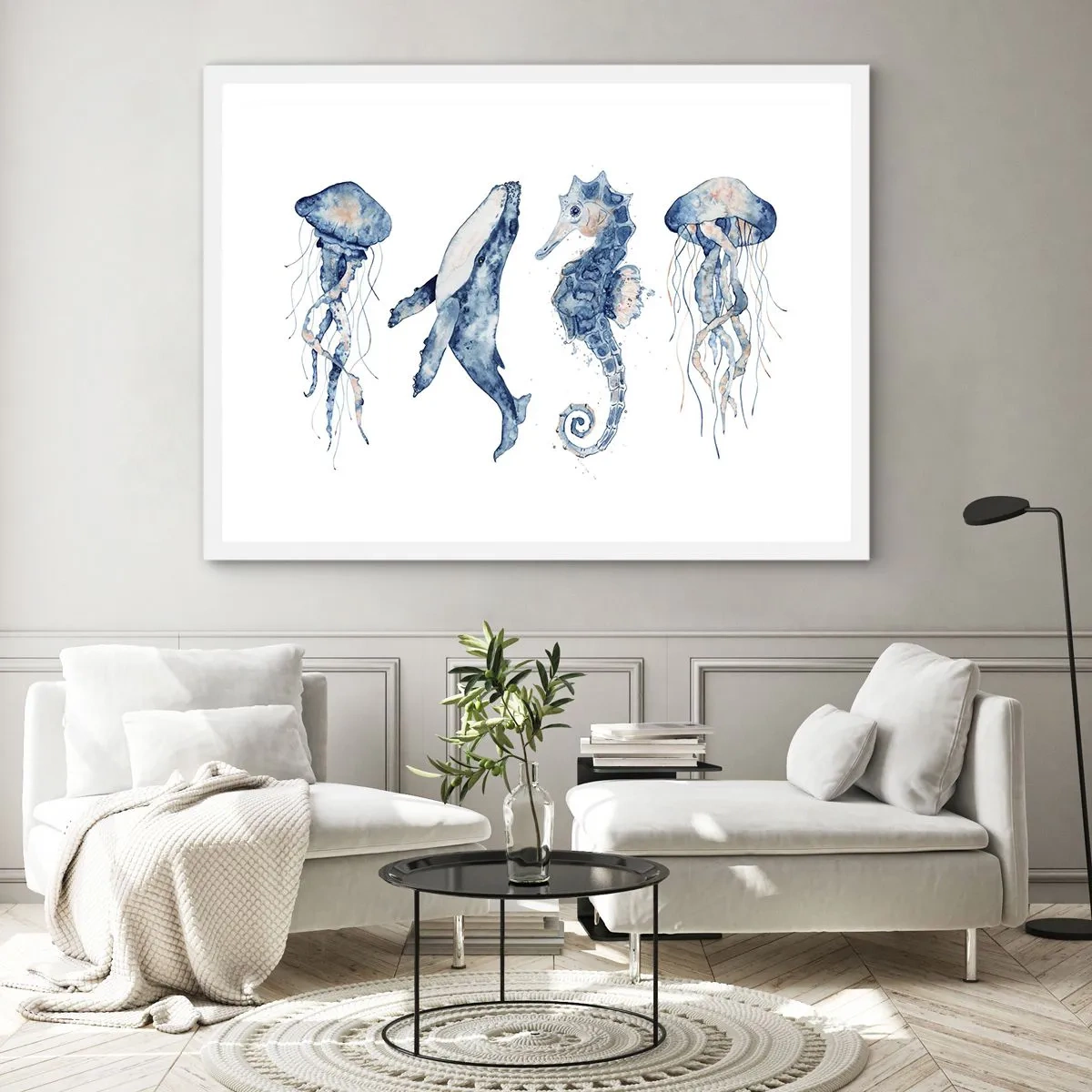 Poster in white frmae - Sea Quirks - 50x40 cm