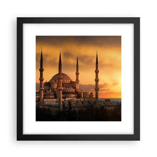 Poster in black frame - God Is Great - 30x30 cm