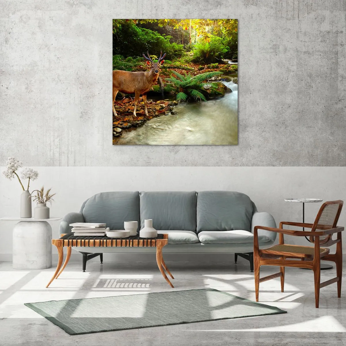 Glass picture - Wlecome to my World - 60x60 cm