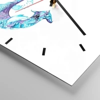 Clock face with lines