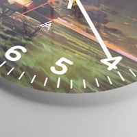 Clock face with numbers