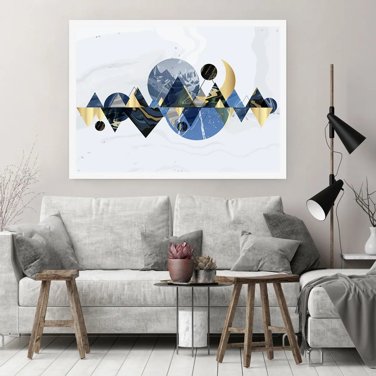 Poster - Geometrical Landscape - 40x30 cm
