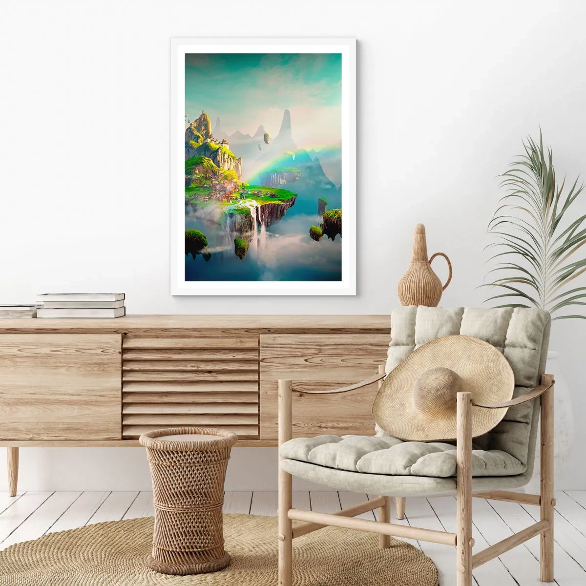 Poster in white frmae - Internal Heaven - Happy Islands - 40x50 cm