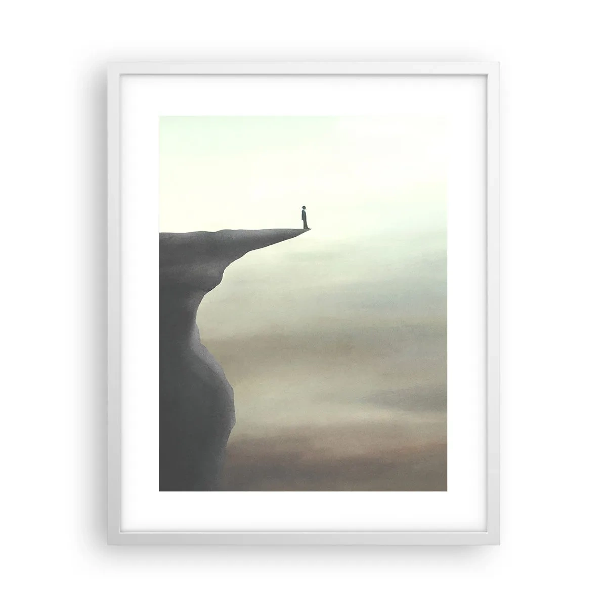 Poster in white frmae - Upwards, Naturally! - 40x50 cm